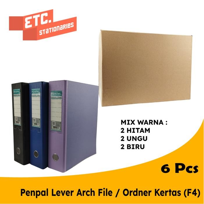 

Penpal Paper Lever Arch File / Ordner Kertas F4 PL-771 [6 Pcs]