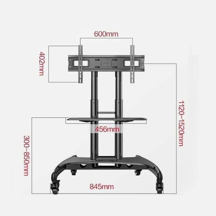 BIG SALE BRAKET TV BRACKET STANDING TV 32 40 42 43 45 50 55 60 65 INCH ADA RODA Kode 1007
