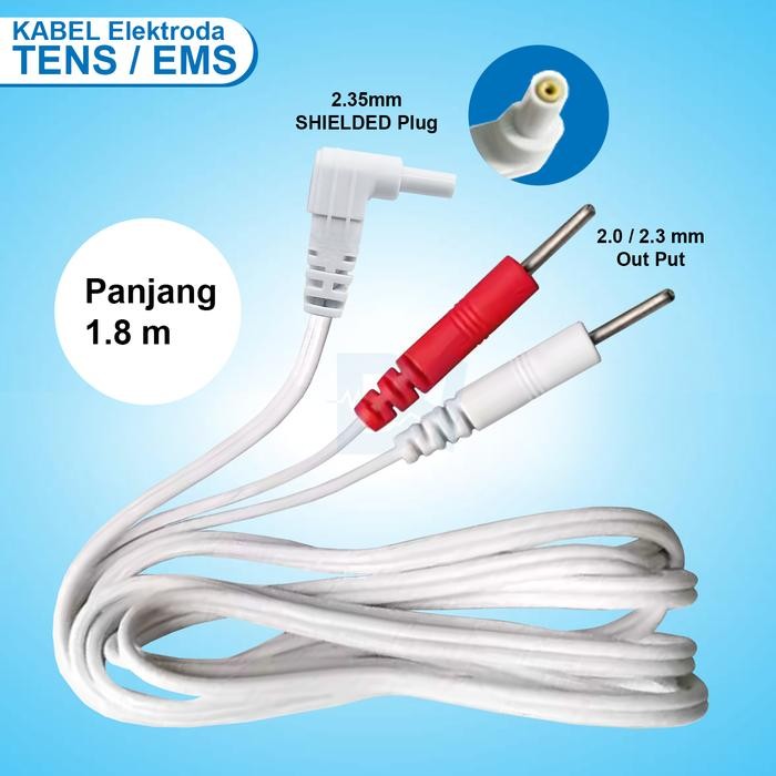 Kabel TENS EMS Plug 2.35mm 2.5mm 3.5mm Out Put 2.0/2.3mm masih ready