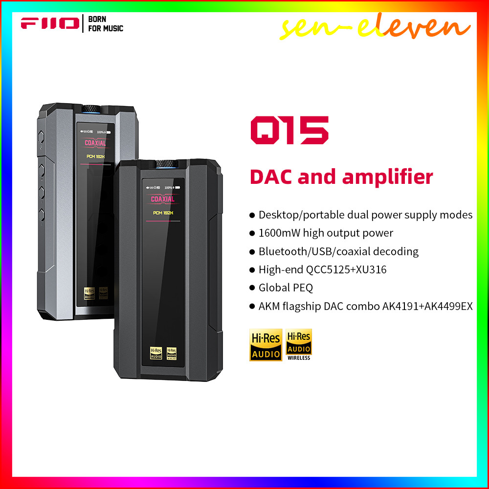 2025 FiiO Q15 MQA customized high-resolution audio HIFI headphone amplifier music player decoder