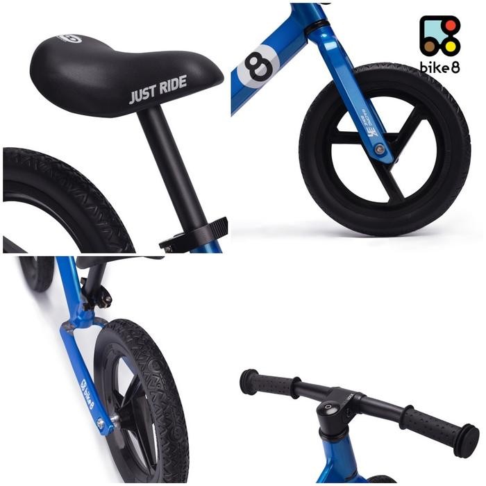 Bike8 Racing Balance Bike / Push Bike - Sepeda Anak - White