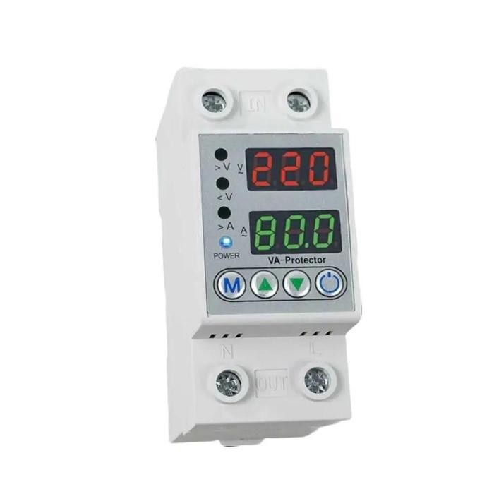 MCB Digital Pemutus Over Voltase Current Protector Listrik 220V 40A - VAP2P