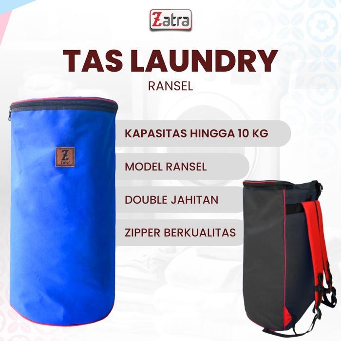 ZATRA TAS LAUNDRY JUMBO RANSEL TAS MULTIFUNGSI KUAT TEBAL *