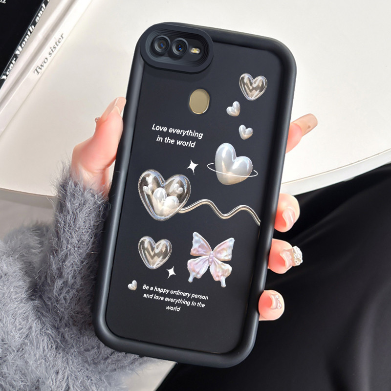 Casing Hp OPPO A7 OPPO A5s OPPO A12 OPPO A12S A11k Case Casing Kupu-kupu putih HP Anime Softcase Sel