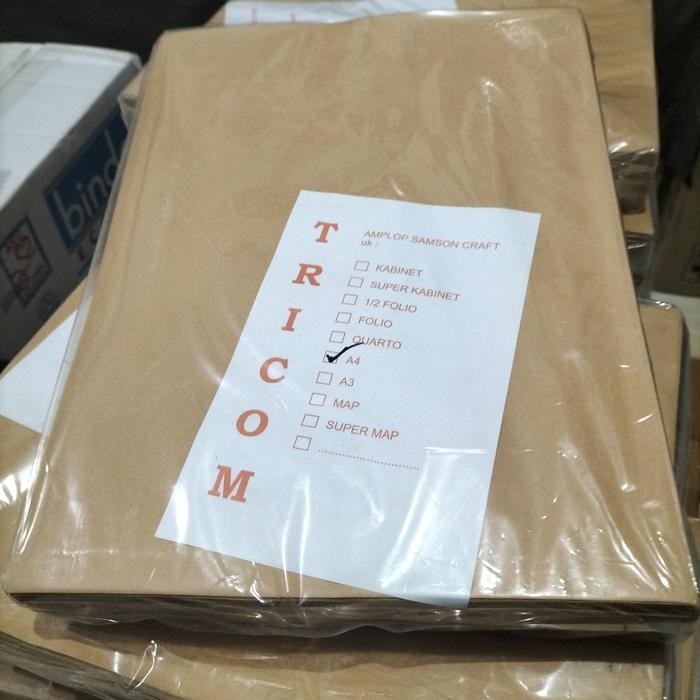 

AMPLOP COKLAT A4 ISI 100 LEMBAR KODE 195