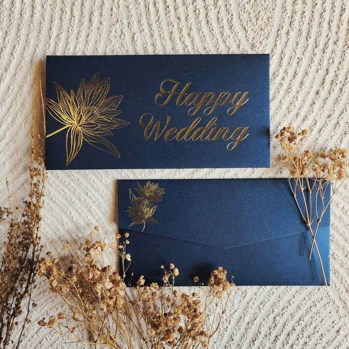 

AMPLOP UANG HORIZONTAL BESAR 9.5X18.5CM HAPPY WEDDING CONGRATULATIONS / ANGPAO SELAMAT BAHAN FANCY