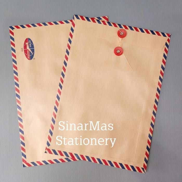 

AMPLOP COKLAT TALI AIRMAIL 310 UKURAN F4 FOLIO KODE 708