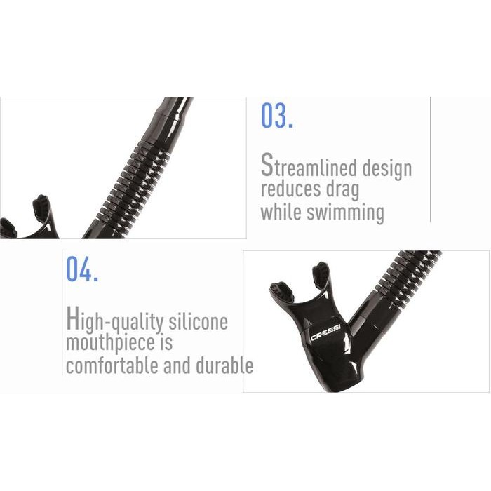 Mantab Combo Cressi Ms F1 / Kacamata Cressi F1 + Snorkel Cressi Dry Snorkling