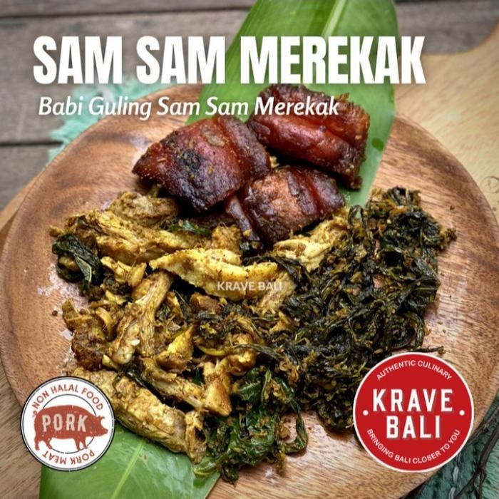 

ORIGINAL SAMCAN BABI GULING BIGUL SAM SAM MEREKAK MAKANAN KHAS BALI ASLI 260GR READY STOCK