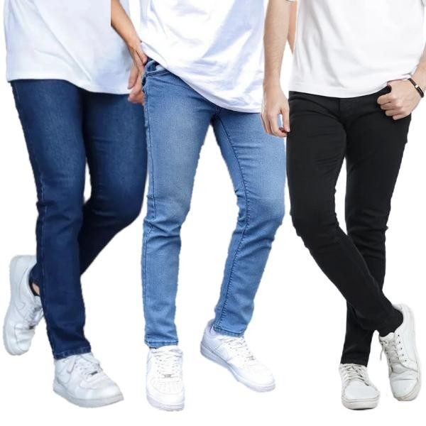 

Celana Panjang Jeans Pria Slimfit Melar Pensil Skinny