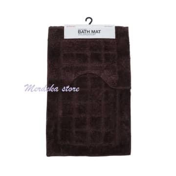 Arthome Set Keset Kamar Mandi 50x80 Cm Dan Keset U Shape - Cokelat masih ready