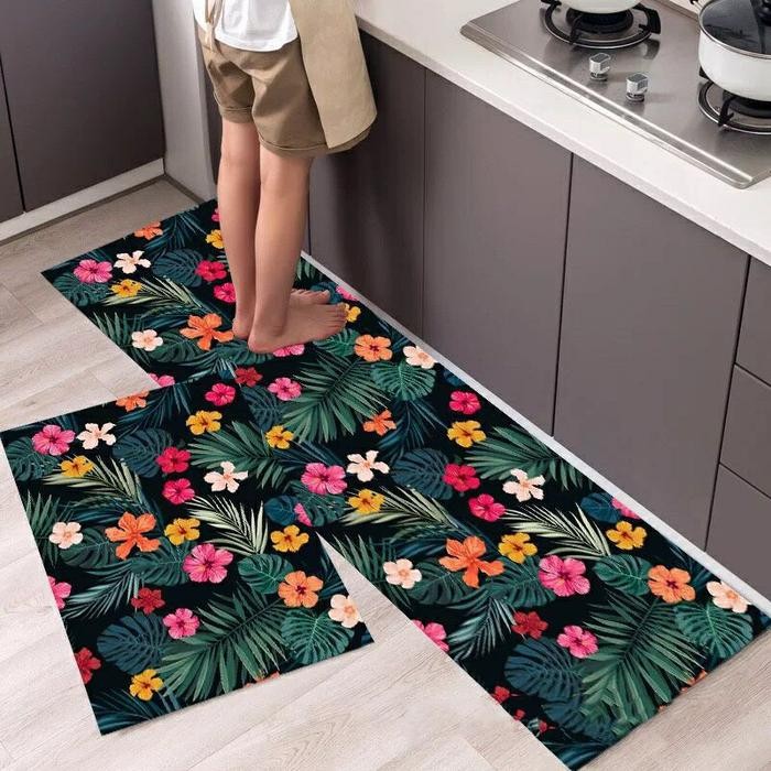 keset kaki dapur 2 in 1 anti slip tebal masih ready