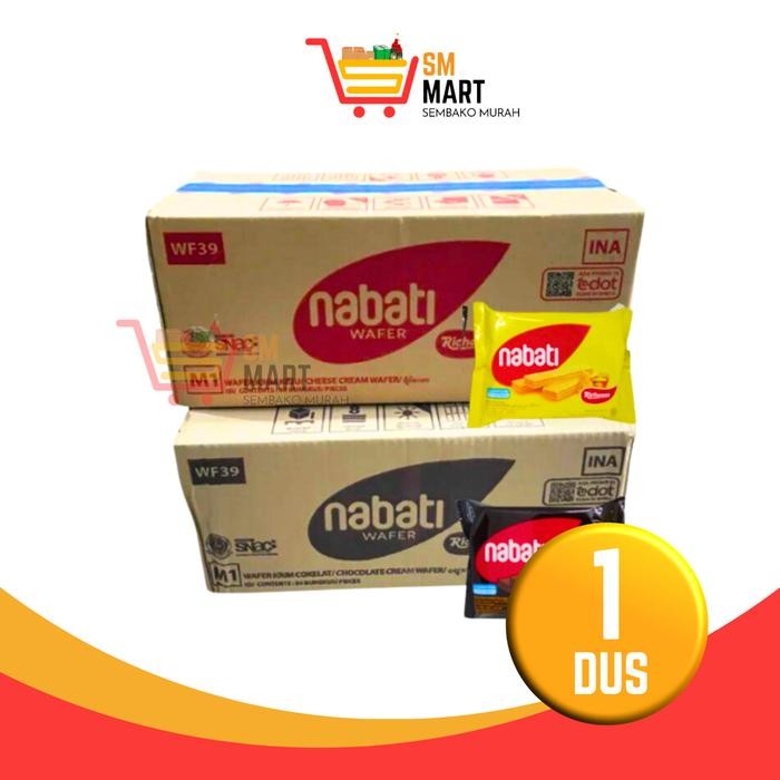 

WAFER NABATI KEJU/COKLAT 1 DUS Snack Biskuit NABATI MURAH BISA DICAMPUR!