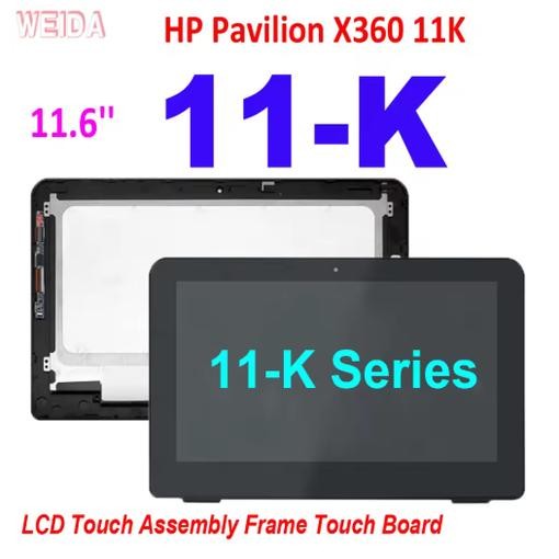 11.6'' For HP Pavilion X360 11K 11-K Series LCD Display Touch Screen Digitizer Assembly Frame Touch 