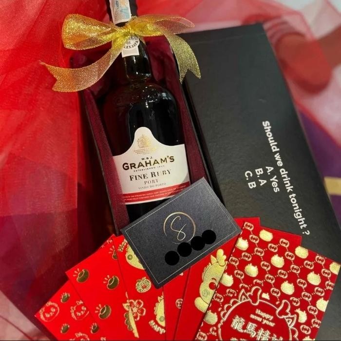 

Parcel Imlek GONG XI FA CAI CNY Graham's Wine Hampers 2025