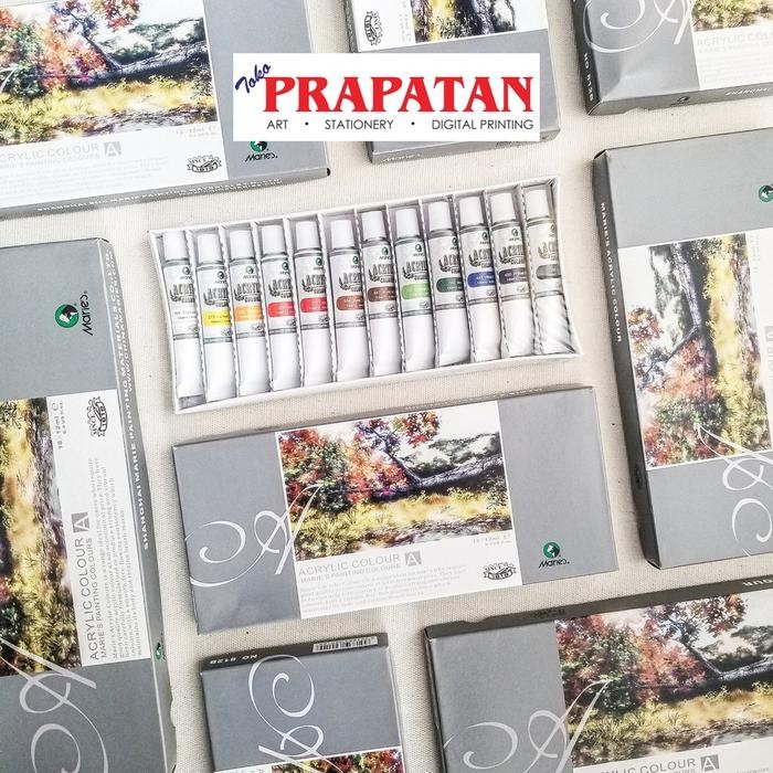 

Maries Acrylic Color Set / Cat Akrilik Maries set (12/18x12ml)