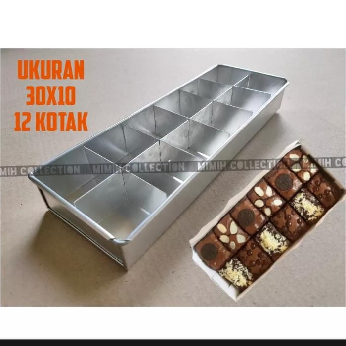 loyang sekat 30x10 / loyang sekat brownies / loyang brownies sekat