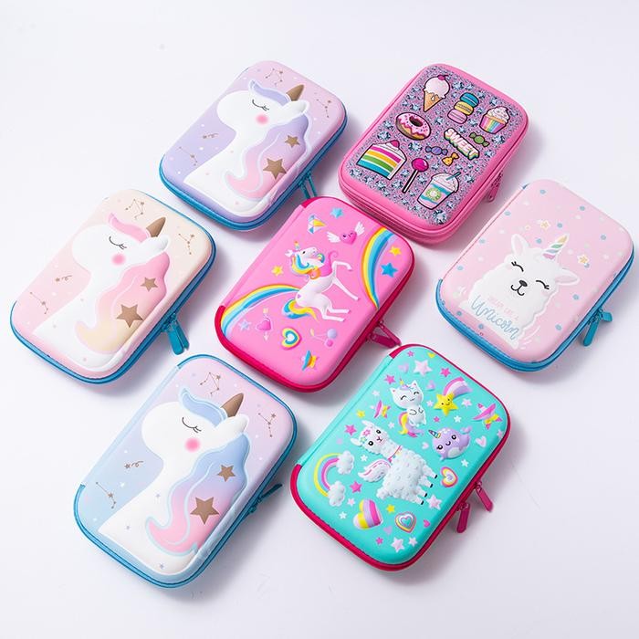 

Tempat pensil anak TK/SD Kotak Pensil 3D Unicorn Karakter kado Ultah