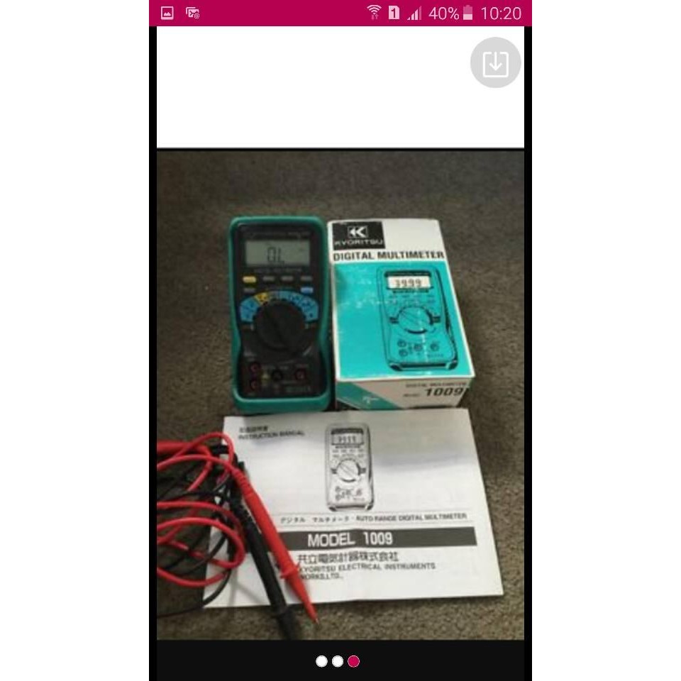 Grosir Kyoritsu Digital Multimeter Type 1009 Multitester 1009
