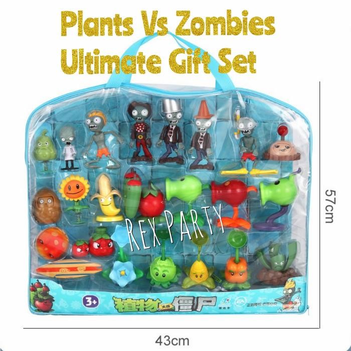 Plants Vs Zombies Ultimate Gift Set/Mainan Plants Vs Zombies Set Tas