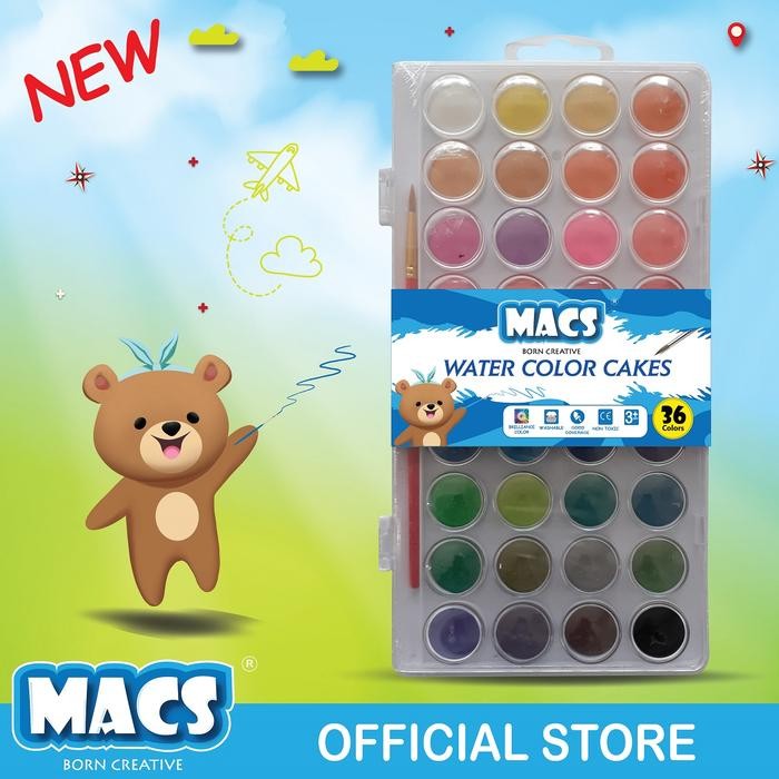 

MACS Cat Air Water Color Cakes 36 Warna
