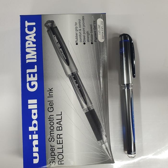 

Pulpen/ Pen gel impact Uniball UM-153s 1.0 (1 Lsn / 12 Pcs)
