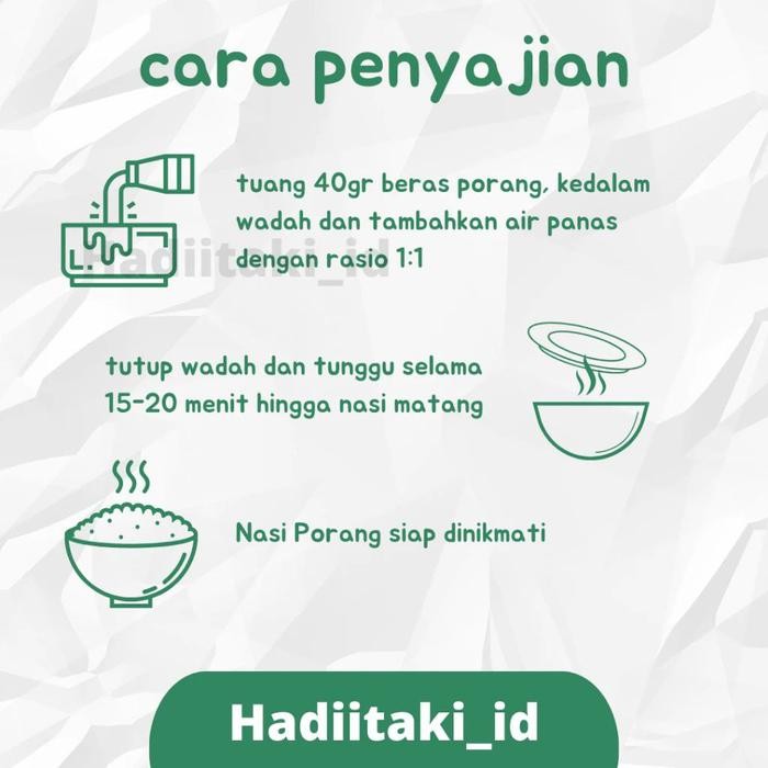 

Beras Porang HADIITAKI 1 KG Shirataki Konjac Rice diet rendah kalori
