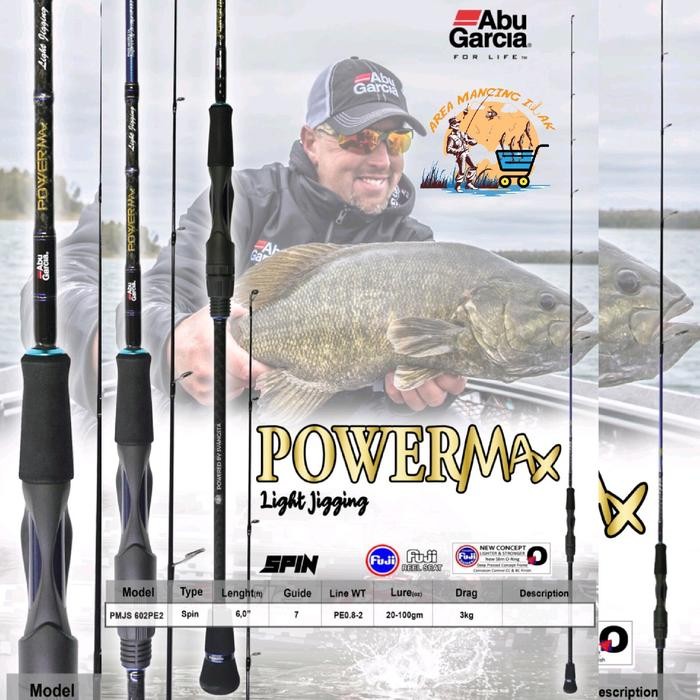 Joran Abu Garcia POWERMAX Light Jigging Spinning 602 PE0.8-2