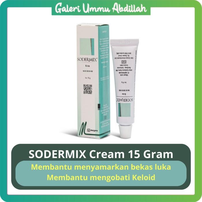 Sodermix Cream 15 Gr Sodermix Krim Menyamarkan Bekas Luka BPOM