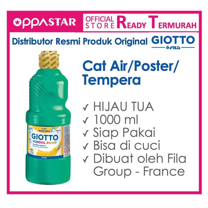 

Giotto School Paint 1000 ml Green - Cat Poster Kertas