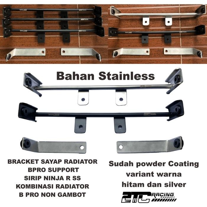 [Expert] BRACKET SAYAP RADIATOR BPRO SUPPORT SIRIP NINJA R SS KOMBINASI