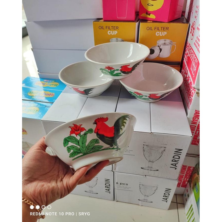 hanya Mangkok Bakso Keramik Ayam Jago