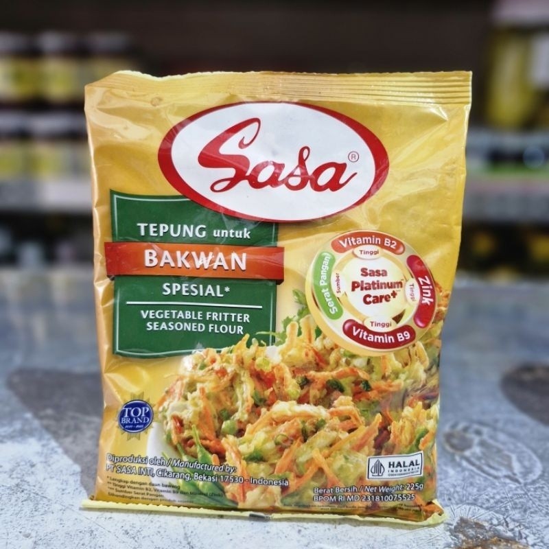 

Sasa Tepung Bakwan Goreng Spesial 235 gr / Tepung Bakwan Sasa / Tepung Bakwan Crispy / Sasa Bakwan Spesial