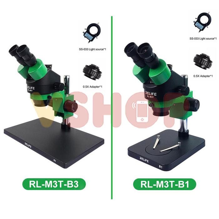 MICROSCOPE MIKROSKOP TRINOCULAR RELIFE RL-M3T + LED LAMP