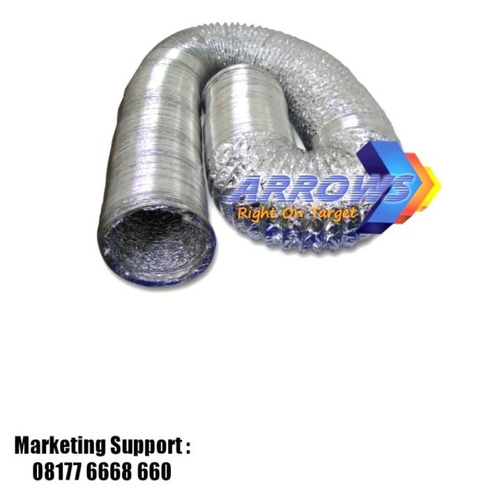 Flexible Alumunium 6 inch 10Meter Pipa Exhaust Pipa Cerobong Alumunium