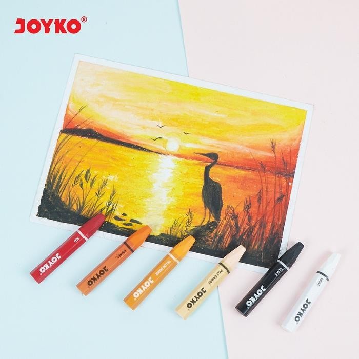 

Crayon Krayon Minyak Oil Pastel 12CH 24CH Hexagonal Joyko OP-CH