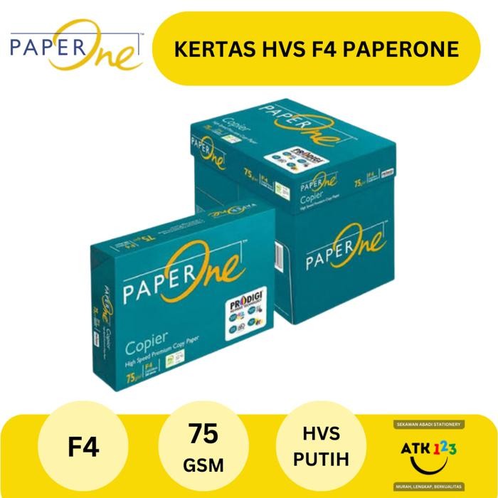 

Kertas HVS F4 75 gsm Merk Paper One