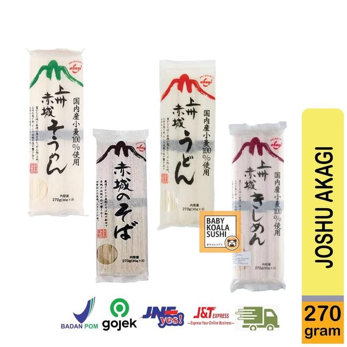 

Glx JOSHU AKAGI Ramen Udon Soba 270 g Mie Kering Import Jepang