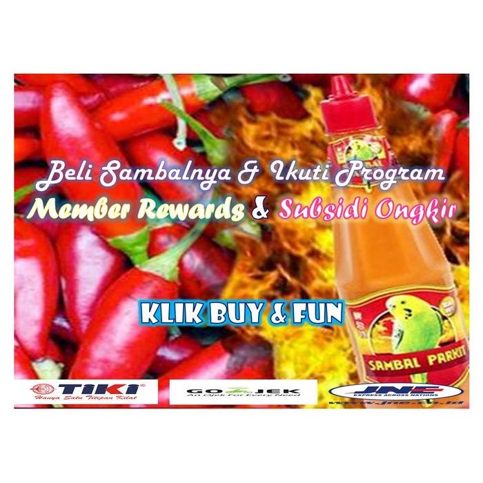 

Glx Sambal Parkit Sambal Pedas 300 ml (Botol Plastik)