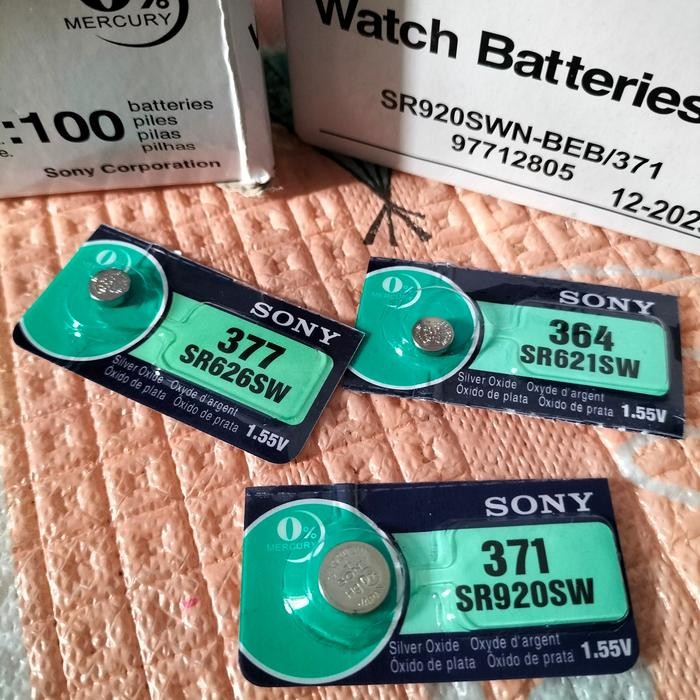 Baterai Jam Sony 377 371 364 ori