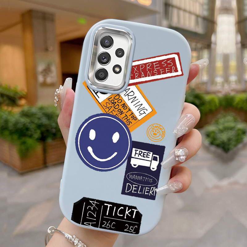 Casing Hp Untuk Samsung Galaxy A52 4G A52 5G A52s 5G A51 M40s Case Casing tas emosi senyum HP Kesing