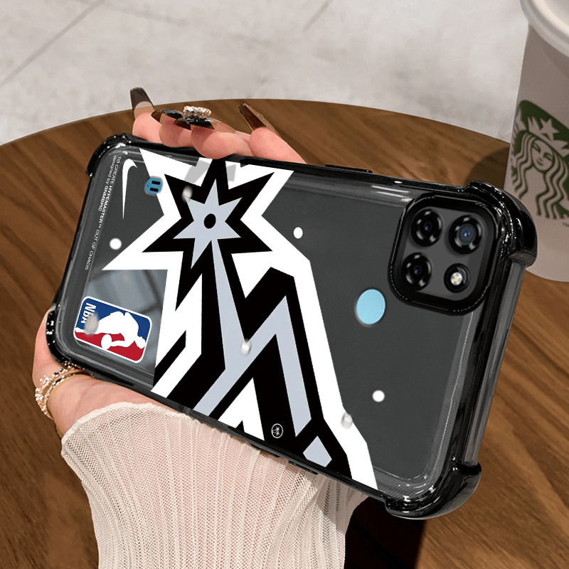 Casing Hp untuk Realme C21Y Realme C25Y C21 C15 Case Casing HP pola Bermain bola basket Silikon Soft