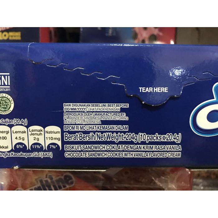 

Ger Oreo Mini Original 1 Box isi 10 Sachet