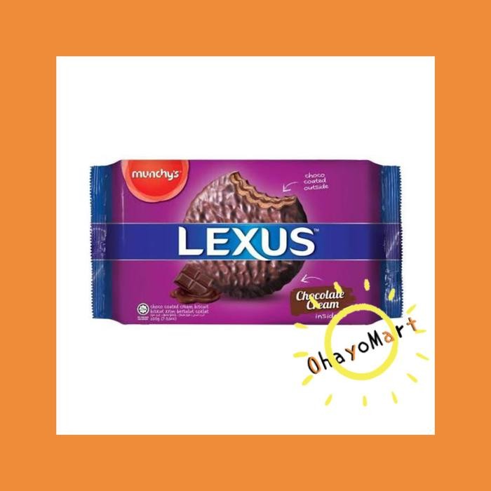 

Ger Munchy's / munchys Lexus Chocolate cream/ biskuit krim coklat bundar 200 gram