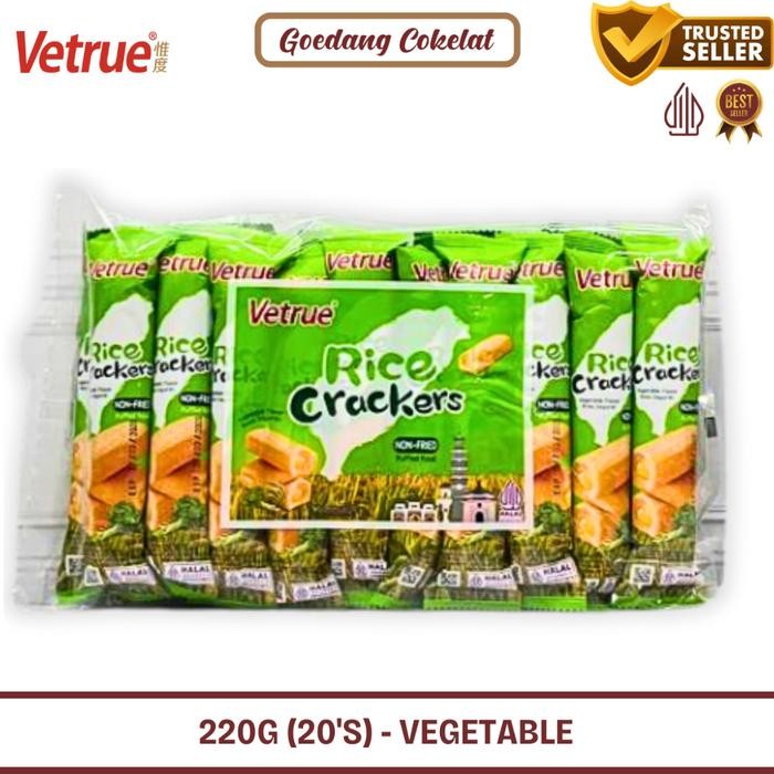 

Ger Vetrue Japanese Taiwan Rice Crispy Crackers Krekers Beras Aneka Rasa Vegetable Cheese 220g