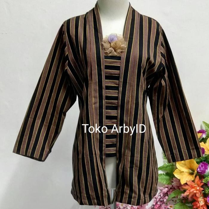 Kebaya Lurik Wanita Khas Jawa / Baju Kebaya Wanita/ Pakaian Adat Jawa Terbatas
