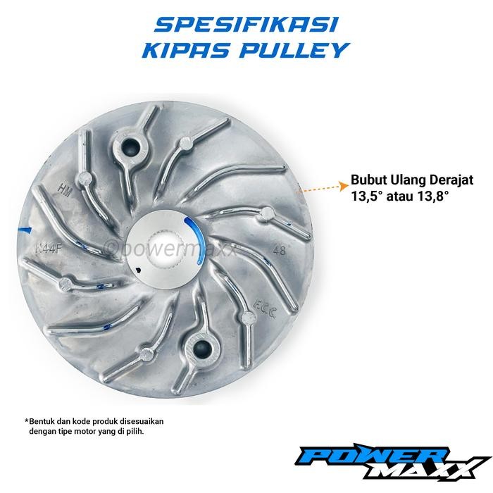 Rumah Roller Kipas Pulley Custom Vario 110 Spacy - Karbu Fi Bubut Racing Modifikasi Custom Original