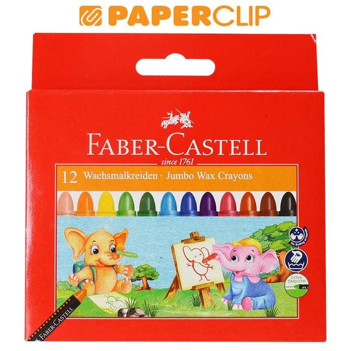 

Crayon Faber Castell 120040 12Color Wax Jmb Gratisongkir