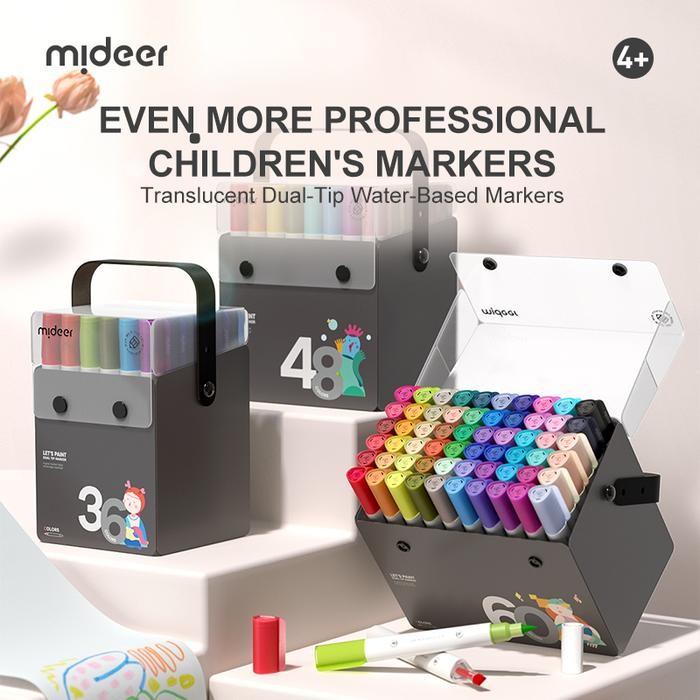 

Mideer Translucent Dual Tip Markers Mainan Edukasi Anak Gratisongkir
