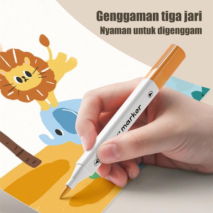 

Drawing Pen Spidol Untuk Graffiti Color Box Kecil Set Marker Akrilik 36/48/60/80 Warna Yang Beragam